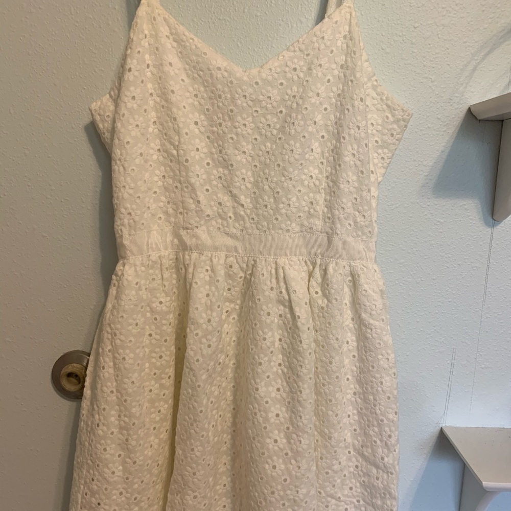 White floral dress